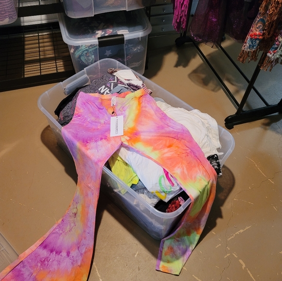 “TRIPPY TIE-DYE” Bell Bottom Flares - Picture 3 of 9